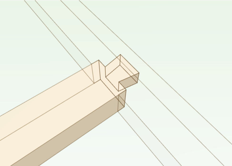X-ray: drop-in dovetail butt joint
